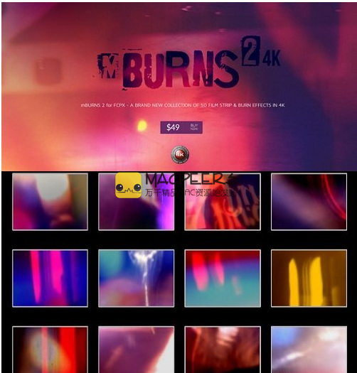 Motionvfx - mBurns 2 4K Collection for Final Cut Pro X (Mac OS X)