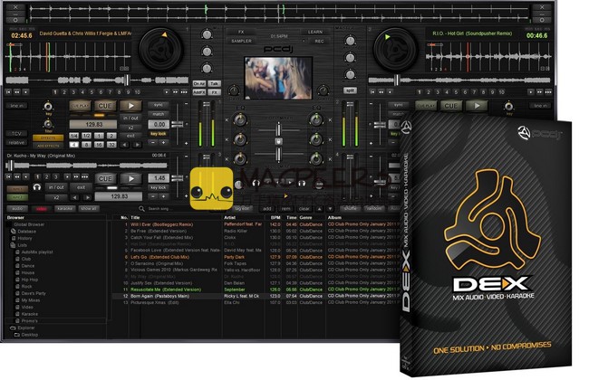 PCDJ DEX for Mac 3.8.0 专业DJ软件 无缝混合音乐