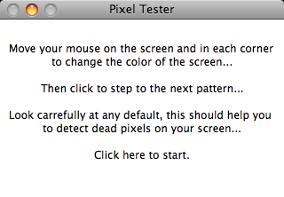 Pixel Tester for Mac 8.0 屏幕或LCD显示屏死点检查