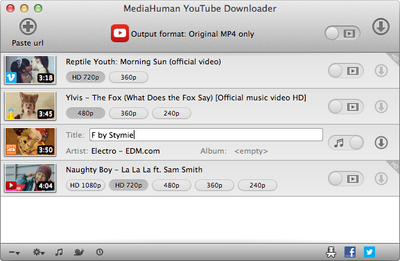 MediaHuman YouTube Downloader for Mac 3.9.8.5 网络视频下载工具