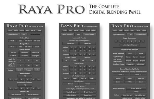 Raya Pro Panel v2.0 Plug-in for Adobe Photoshop CS5-CC 2017 (Mac OS X)