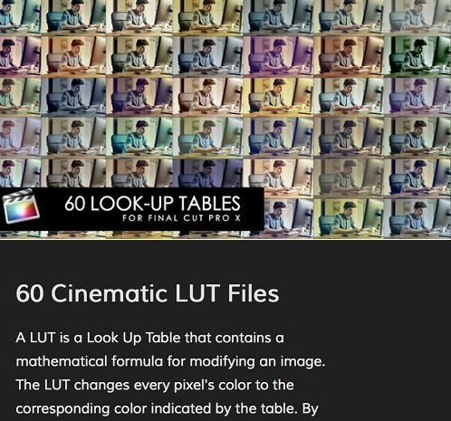 FCPX LUT: Cinematic v1.2 for Final Cut Pro X (Mac OS X)