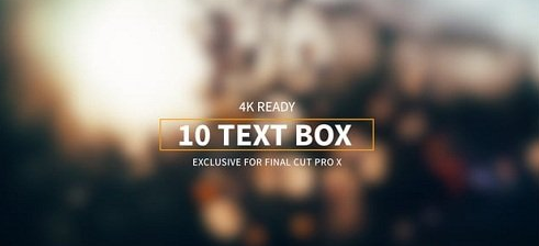 LenoFX - 10 Text Box for Final Cut Pro X (Mac OS X)