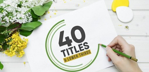 40 Titles & Lower Thirds Pack FCPX Templates (Mac OS X)
