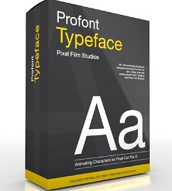 ProFont: Typeface - Plugin for Final Cut Pro X (Mac OS X)
