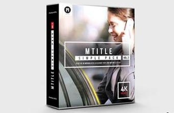 MotionVFX – mTitle Simple Pack vol. 2 Plugin for Final Cut Pro X and Motion 5 Mac OS X