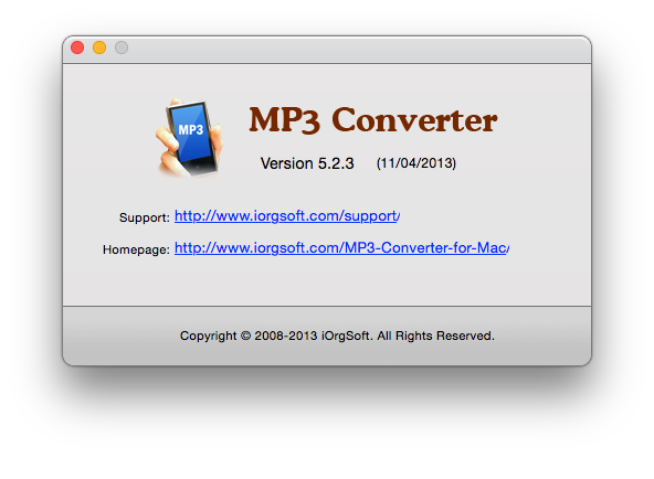 iOrgSoft MP3 Converter for Mac 5.2.3 MP3转换器