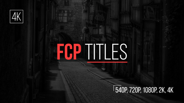 FCP Titles V1 for Final Cut Pro X & Motion 5 (Mac OS X)