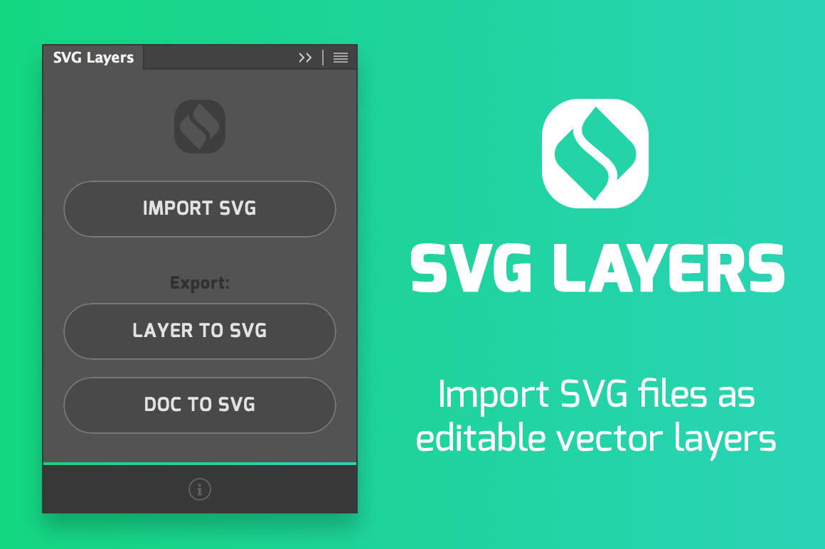 SVG Layers Panel for Adobe Photoshop  Mac SVG图层面板