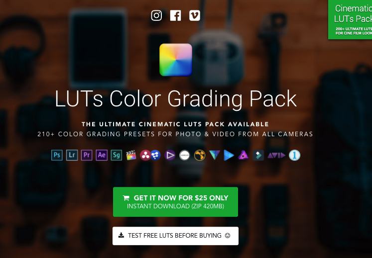 Iwltbap - 80 LUTs Color Grading Pack - MacosX - Win