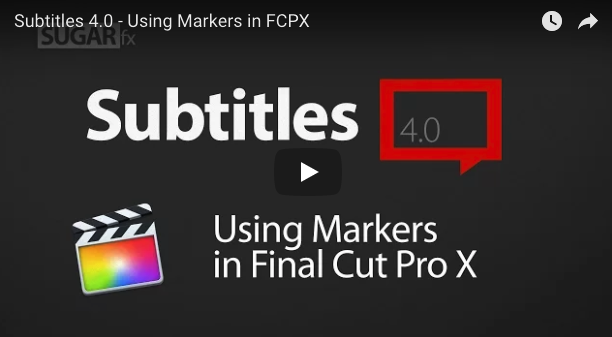 Sugarfx Subtitles 4.0.2 for Final Cut Pro X, AE & Premiere (macOS)