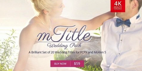mTitle Wedding Pack for Final Cut Pro X & Motion 5 macOS