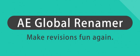 AE Global Renamer 2.2.1 for After Effects MacOS
