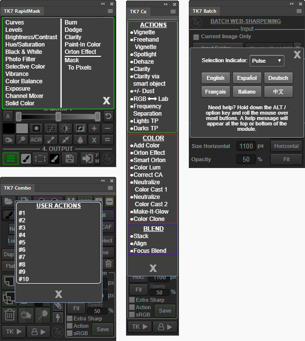 TKActions v7.2 Panels for Adobe Photoshop MacOS
