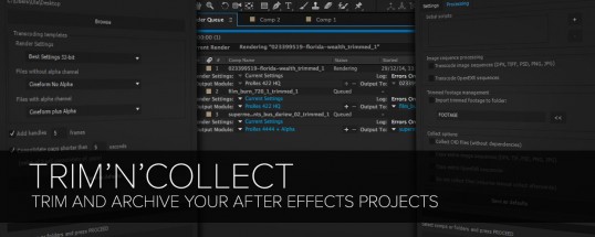 Trim N Collect v1.5 for After Effects MacOS